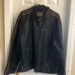 Brown leather jacket